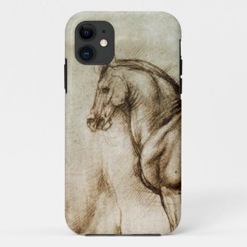 Da Vinci Horse Study Iphone Case by cloudcover at Zazzle