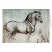 Da Vinci Horse Study Renaissance Sketch Fine Art (Front Horizontal)