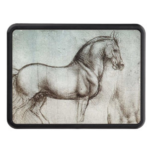 Da Vinci Horse Study Renaissance Sketch Fine Art Tow Hitch Cover
