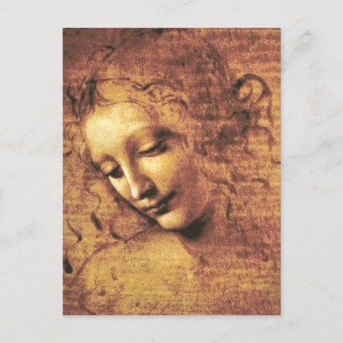Da Vinci La Scapigliata Postcard