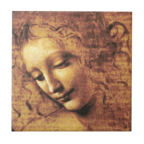 Da Vinci La Scapigliata Tile