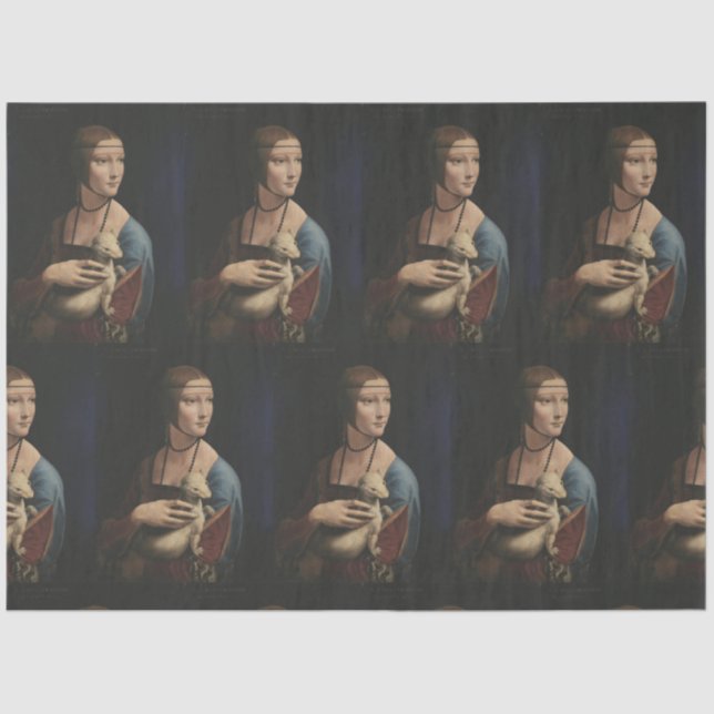 DA VINCI LADY WITH AN ARMINE TISSUE PAPER (Front)