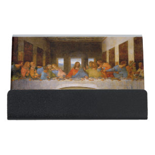 Da Vinci Last Supper Fine Art Classic Desk Business Card Holder