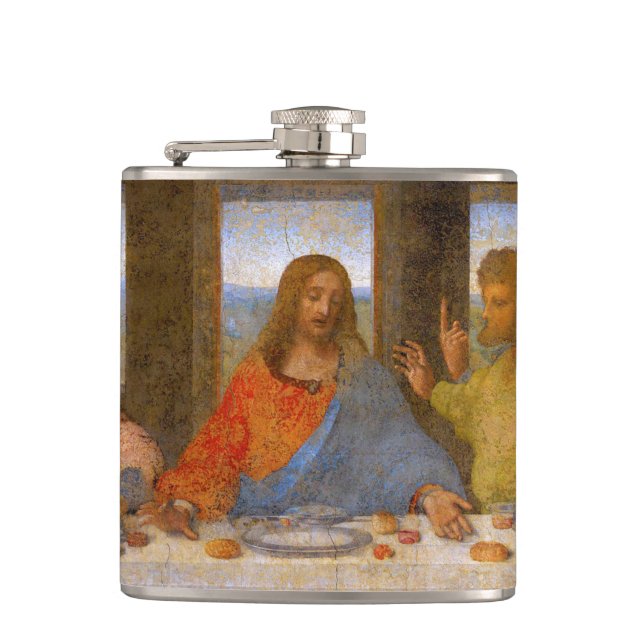 Da Vinci Last Supper Fine Art Classic Flask (Front)