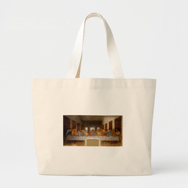 Da Vinci Last Supper Fine Art Classic Large Tote Bag (Front)
