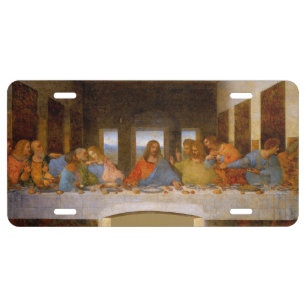 Da Vinci Last Supper Fine Art Classic License Plate