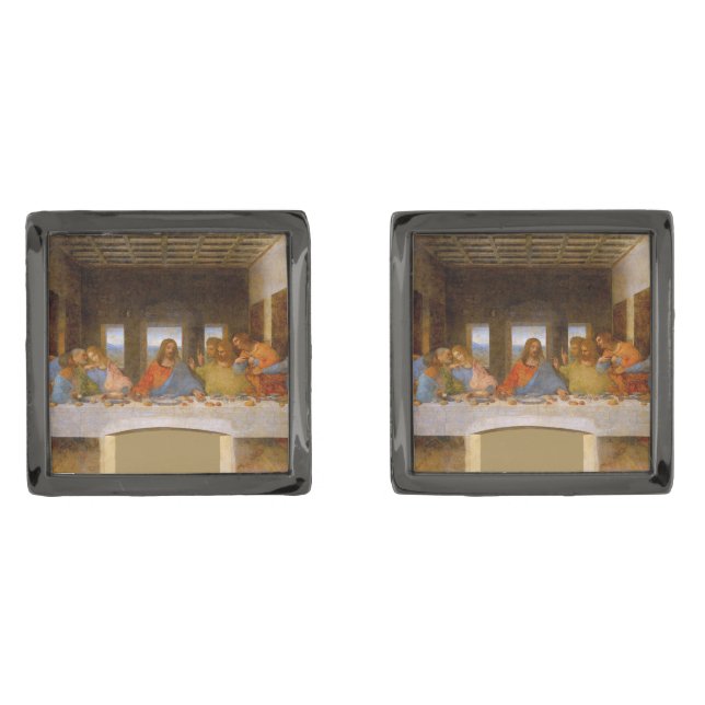 Da Vinci Last Supper Fine Art Classical Cufflinks (Front)