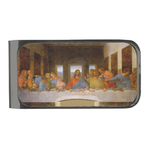 Da Vinci Last Supper Fine Art Classical Gunmetal Finish Money Clip