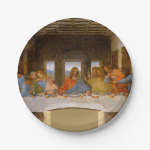 Da Vinci Last Supper Fine Art Classical Paper Plates