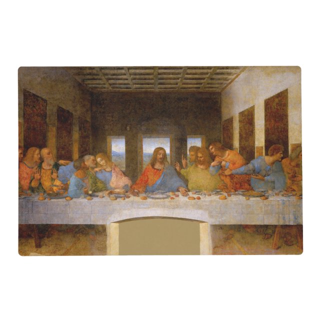 Da Vinci Last Supper Fine Art Classical Placemat (Front)