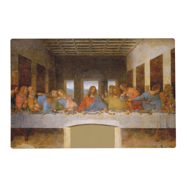 Da Vinci Last Supper Fine Art Classical Placemat (Front)