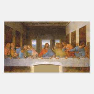 Da Vinci Last Supper Fine Art Classical Rectangular Sticker