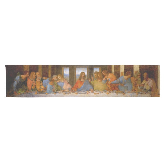 Da Vinci Last Supper Fine Art Classical Short Table Runner (Horizontal)