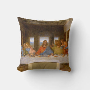 Da Vinci Last Supper Fine Art Classical Throw Pillow