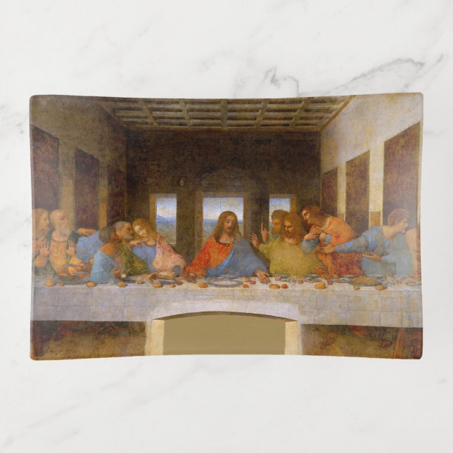 Da Vinci Last Supper Fine Art Classical Trinket Tray (Front)