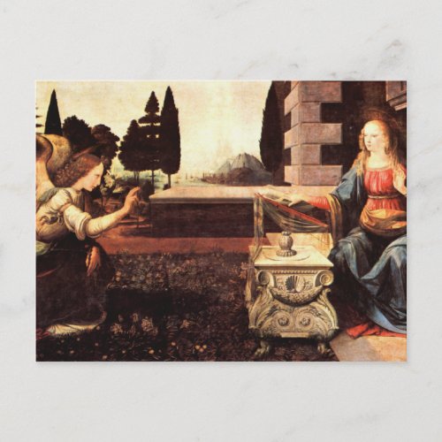 Da Vinci Leonardo _ The Annunciation Postcard