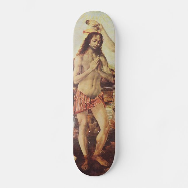 Da Vinci Leonardo - The Baptism of Christ Skateboard Deck (Front)