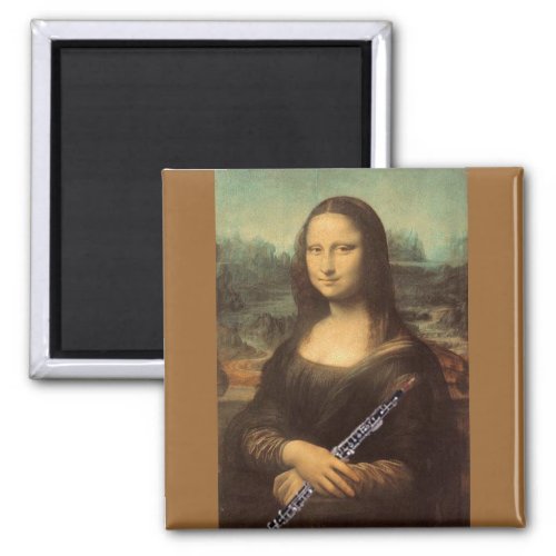 Da Vinci Mona Lisa and Oboe Magnet