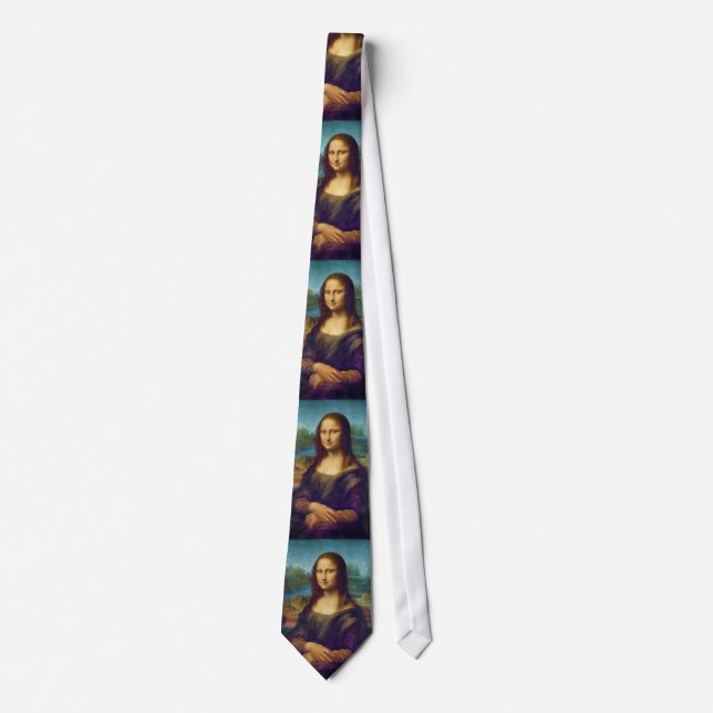 Da Vinci: Mona Lisa Neck Tie (Front)
