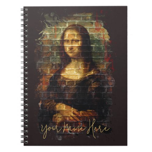 da Vinci Mona Lisa Street Art Notebook