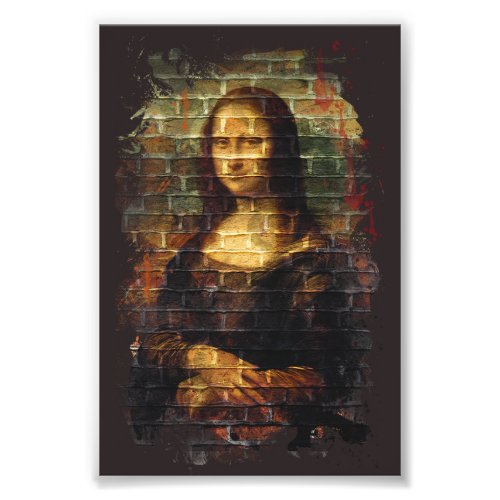 da Vinci Mona Lisa Street Art Photo Print