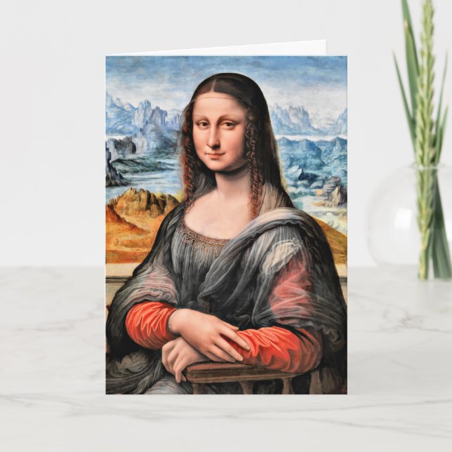Da Vinci - Mona Lisa, world-famous painting Card (Front)