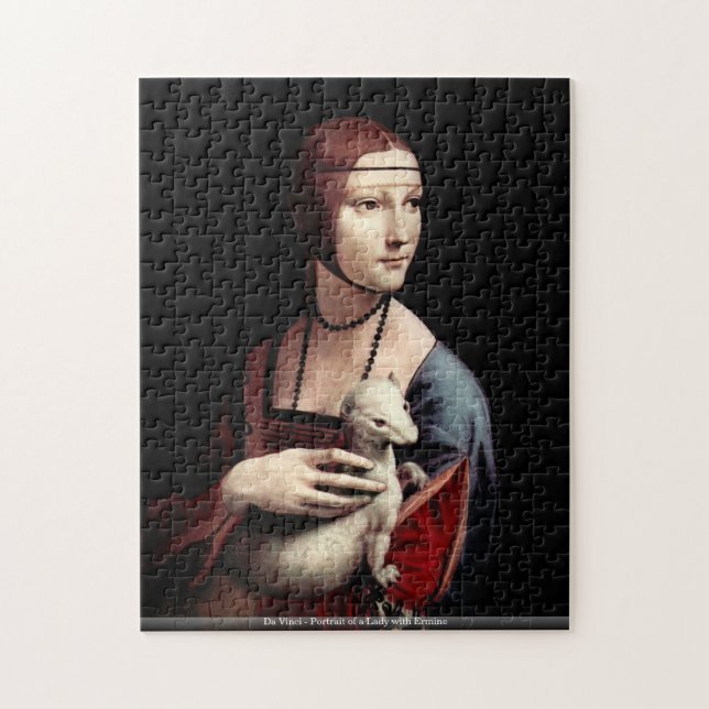 Da Vinci - Portrait of a Lady with Ermine Jigsaw Puzzle (Vertical)