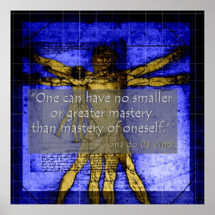 Da Vinci Poster about Mastery of oneself