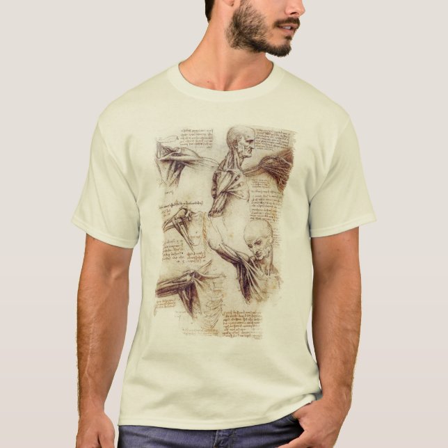 da Vinci -- Shoulder Sketch T-Shirt (Front)