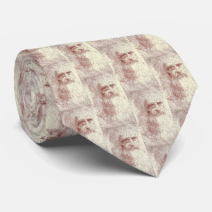 Da Vinci Sketch Renaissance Art Tie