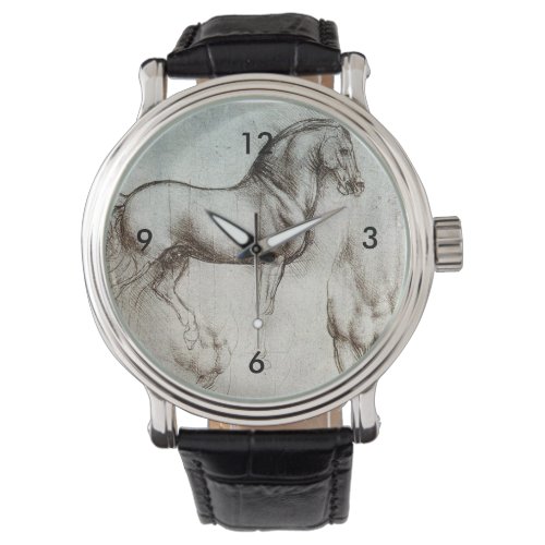 Da Vinci Study of a Horse Renaissance Fine Art Watch