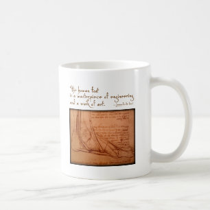 da Vinci: "The human foot is..." Coffee Mug