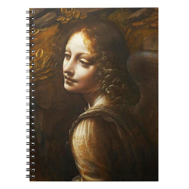 Da Vinci Virgin of the Rocks Angel Notebook (Front)