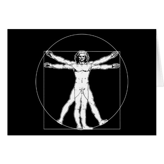 Da Vinci Vitruvian Man Cards (Front Horizontal)