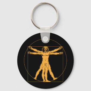 Da Vinci Vitruvian Man Keychain
