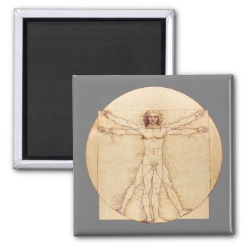 Da Vinci Vitruvian Man Magnet by encore_arts at Zazzle