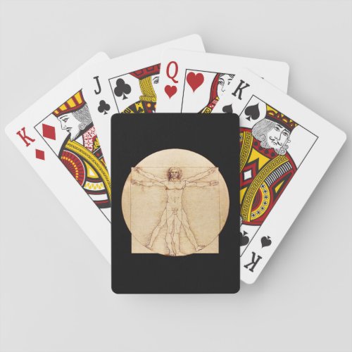 Da Vinci Vitruvian Man Playing Cards