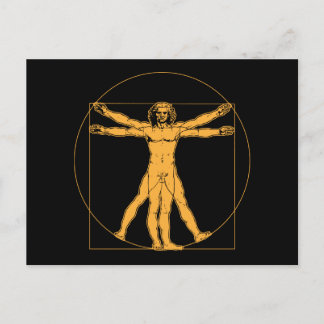 Da Vinci Vitruvian Man Postcard