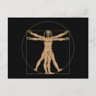 Da Vinci Vitruvian Man Postcard