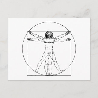 Da Vinci Vitruvian Man Postcard