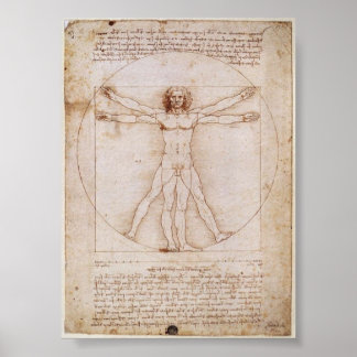 Da Vinci:Vitruvian Man Poster