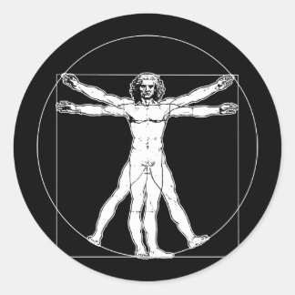 Da Vinci Vitruvian Man Sticker