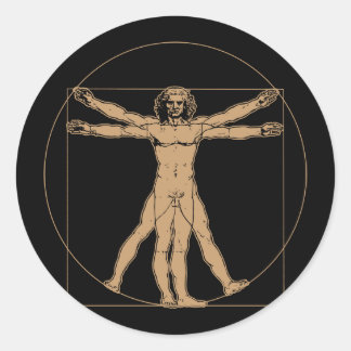 Da Vinci Vitruvian Man Sticker