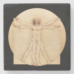 Da Vinci Vitruvian Man Stone Coaster at Zazzle
