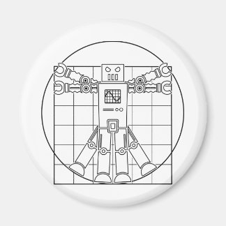 Da Vinci Vitruvian Robot Magnet