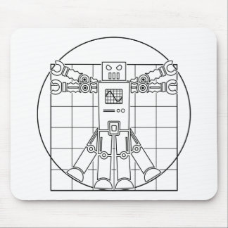 Da Vinci Vitruvian Robot Mousepad