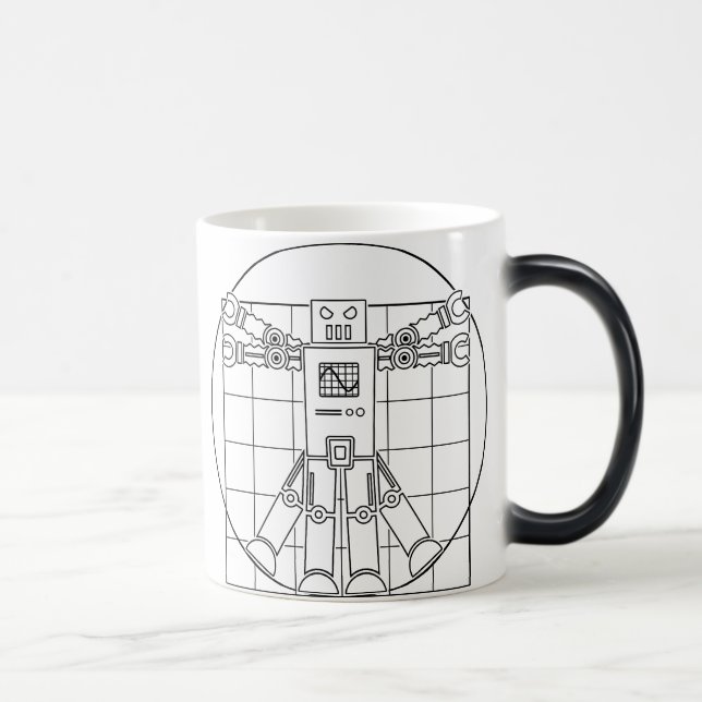 Da Vinci Vitruvian Robot Mug (Right)