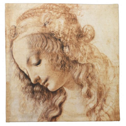 Da Vinci Womans Head Napkins