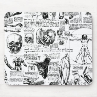 Da Vinci's Anatomy Sketchbook Mouse Pad
