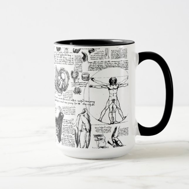 Da Vinci's Anatomy Sketchbook Mug (Right)